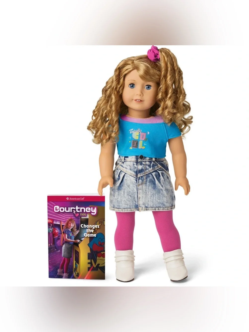 American Girl Courtney Moore Doll with Book, Meet Accessories, and Sunglasses